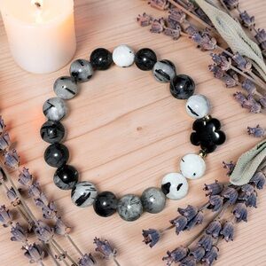 🆕 10mm Black Tourmaline in Quartz